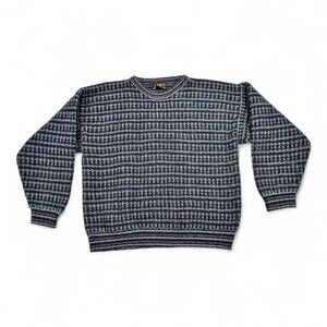 Eddie Bauer Men's 100% Wool Crewneck Sweater L - Outdoor